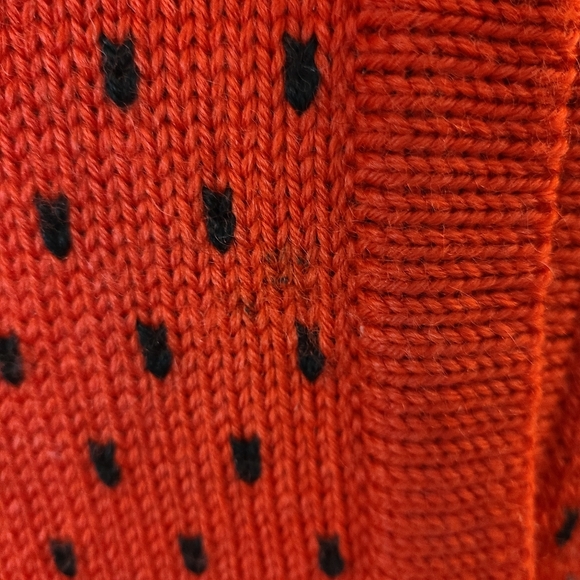 Dale of Norway Red Wool Fair Isle Cardigan Sweater - Picture 5 of 10